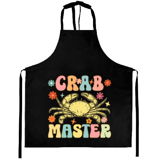 Groovy Crab Lover Seafood Lover Aprons