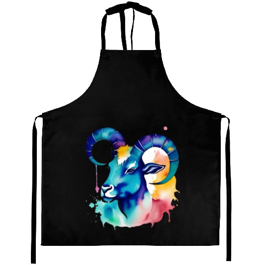 Color splash zodiac: Capricorn Aprons