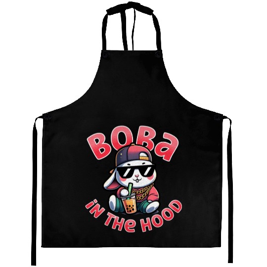 Boba in the Hood: Cool 90's Hip Hop Bubble Tea Rab Aprons