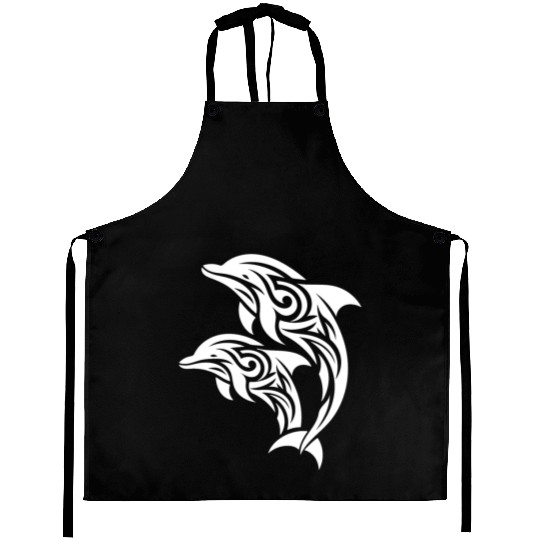Bottlenose Dolphin T Tattoo Jumping Dolphins Aprons