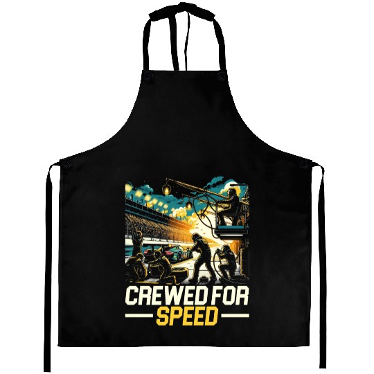 Pit Crew Race Car Racing Race Track Motorsport Aprons