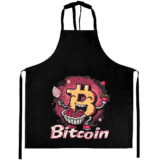 Pi day 3.14 Crypto Bitcoin Math Strawberry Pie Aprons