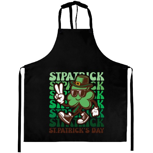 St. Patrick's Day Ireland Irish Green Aprons
