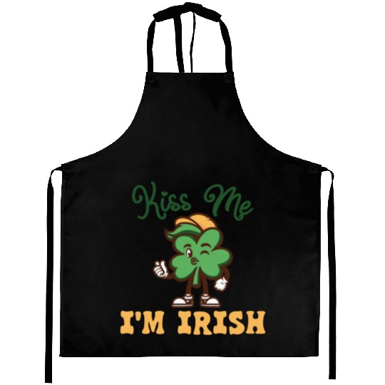 Kiss Me Im Irish St. Patrick's Day Aprons