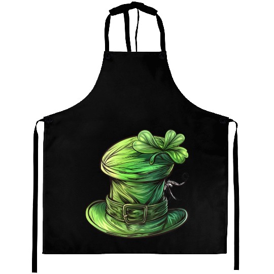 St Patrick Irish Green Hat Aprons