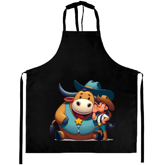 Rodeo Bull Riding Livestock Show Farmer Cattle Aprons