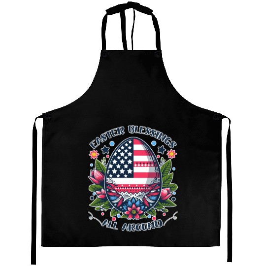 Easter Egg Flag - Easter Blessings All Around Aprons