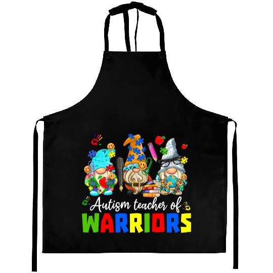 Autism Teacher Warriors Autism Autism Gnome Gift Aprons