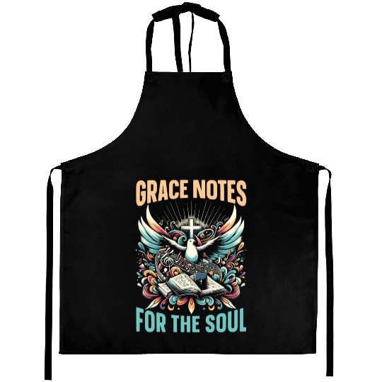 Gospel Music Religious Bible Scripture Christian Aprons