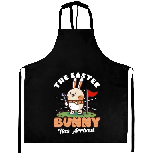 Golf Easter Easter Bunny Has Arrived Aprons