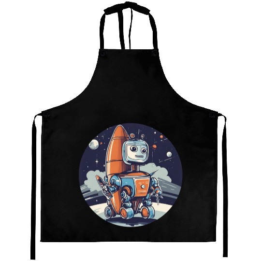 mech robot design crafted Aprons