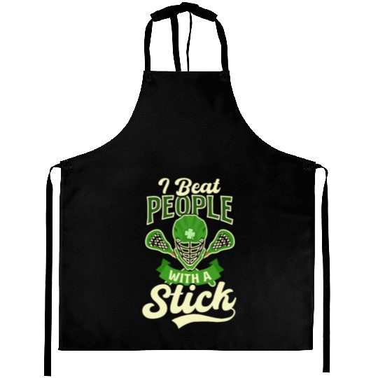 Lacrosse St. Patricks Day Beat People With Stick Aprons