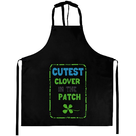 Cutest Clover In The Path Shamrock Aprons