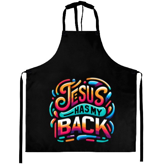 Jesus Has My Back 24 Aprons