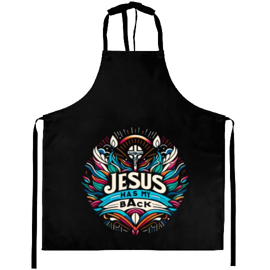 Jesus Has My Back 27 Aprons