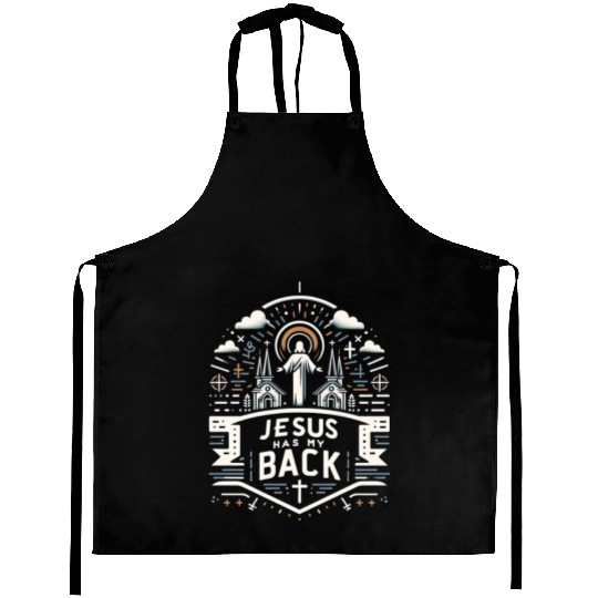 Jesus Has My Back 28 Aprons