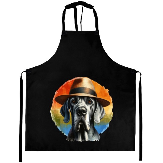 Great Dane Rainbow Aprons