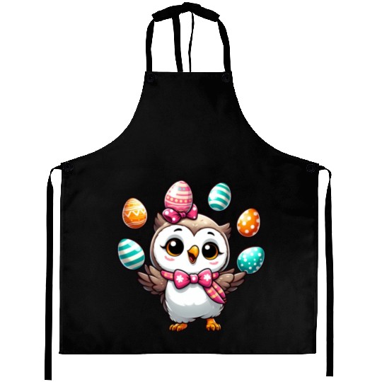 Easter Egg Owl Juggling Aprons