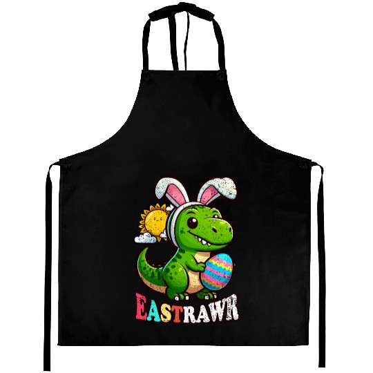 EASTRAWR DINOSAUR EASTER Aprons