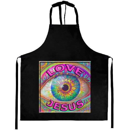 Eye (I) Love Jesus Aprons