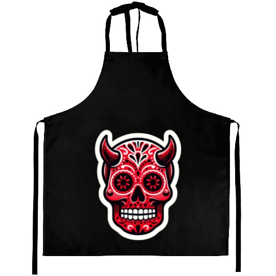 Adventurous Spirit: Daredevil Sugar Skull Aprons