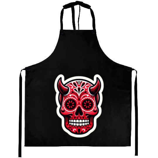 Adventurous Spirit: Daredevil Sugar Skull Aprons