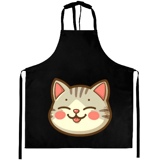 Cool Cat Vibes: Feline Face Aprons