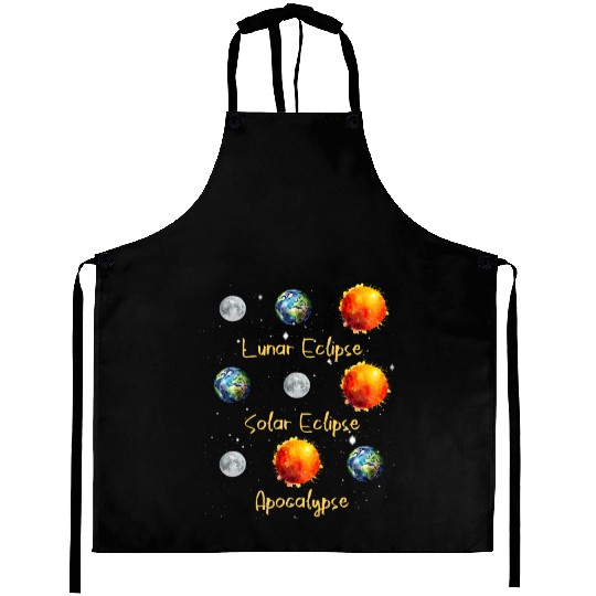 Lunar Eclipse Solar Eclipse and Apocalypse Aprons