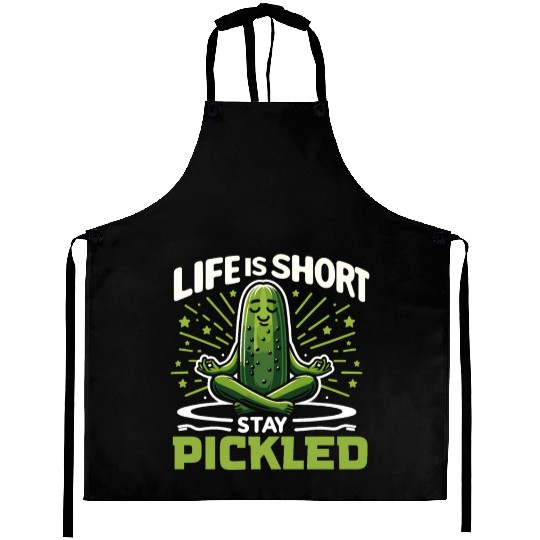 Pickle Lover Funny Pickle Dill pickle Pickled Aprons