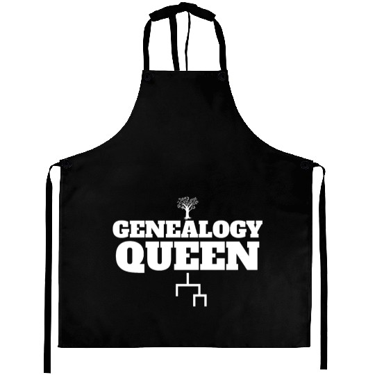 Genealogy Queen Family Lineage Women's Genealogist Aprons