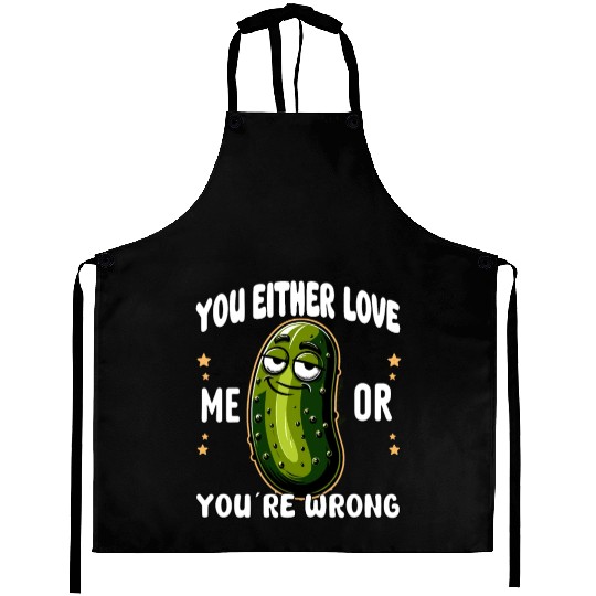Pickle Lover Funny Pickle Dill pickle Pickled Aprons