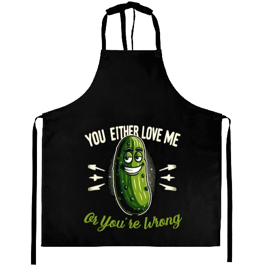 Pickle Lover Funny Pickle Dill pickle Pickled Aprons