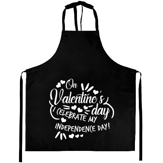 Valentine's Day Independent Single Aprons