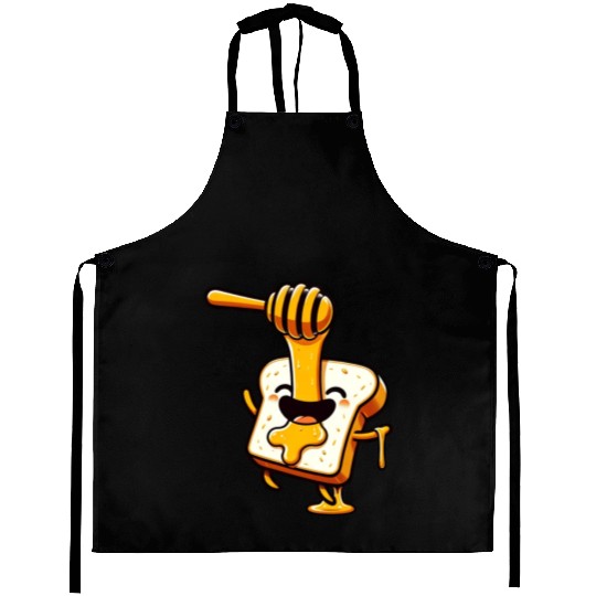 Toast with Honey Beekeeper Bee Honey Aprons