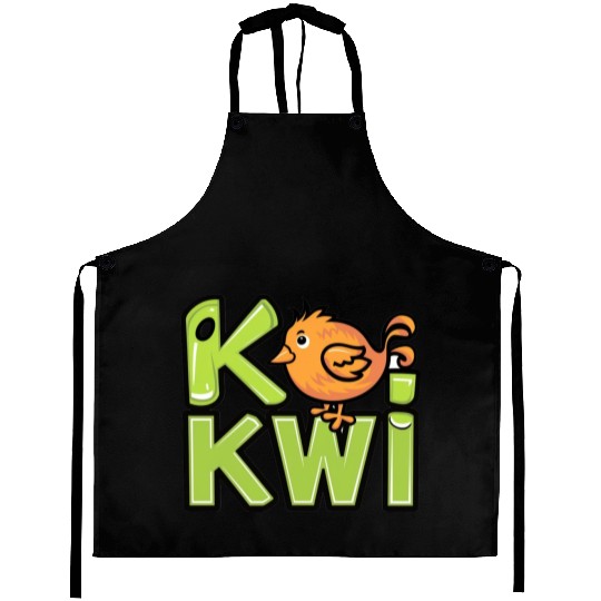 Kiwi Bird Cartoon Aprons