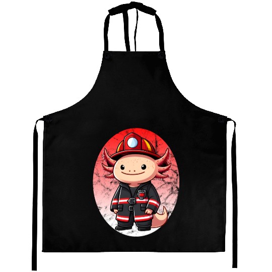 Axolotl Firefighter Aprons