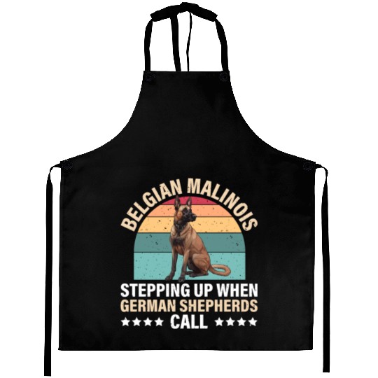BELGIAN MALINOIS STEPPING UP WHEN SHEPHERDS CALL Aprons