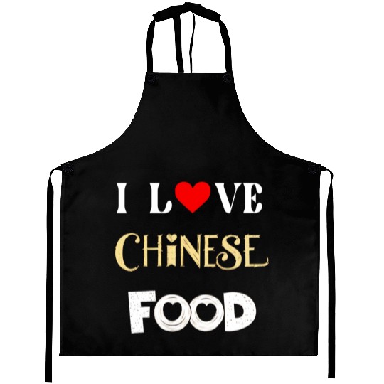 I Love Chinese Food Aprons