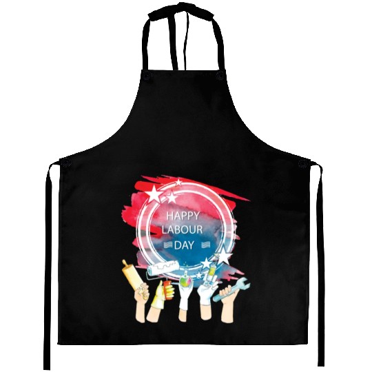 Labor Day Celebration Artwork Aprons