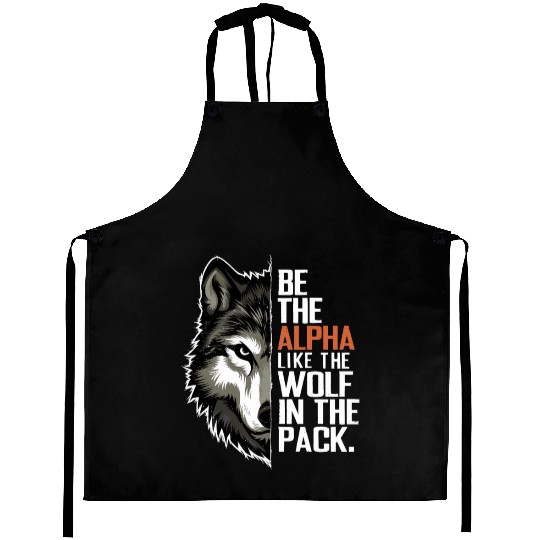 Wolf Wolves Funny Sayings Wolf Pack Animals Aprons