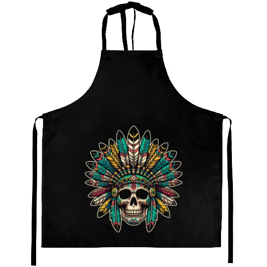 Indigenous Native American Skull Head Aprons