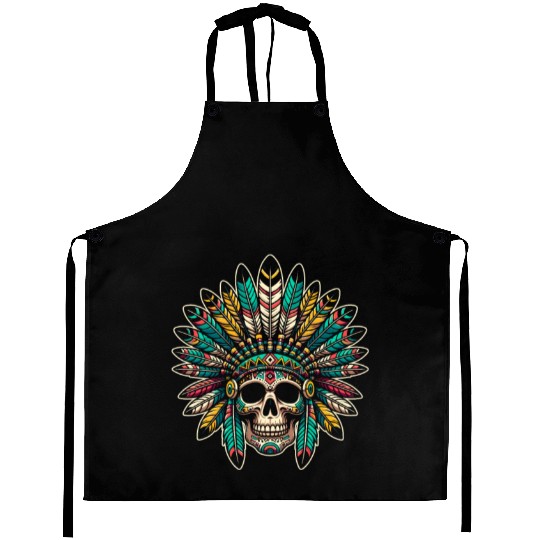 Indigenous Native American Skull Head Aprons