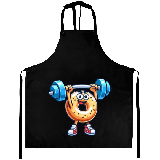 Fitness Gym Sport Bodybuilder Bodybuilding Bagel Aprons