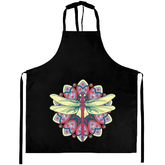 Colorful Dragonfly Nature Insects Aprons