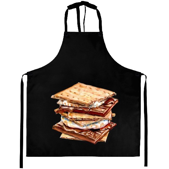 Graham Crackers Chocolate Marshmallow Smores Aprons