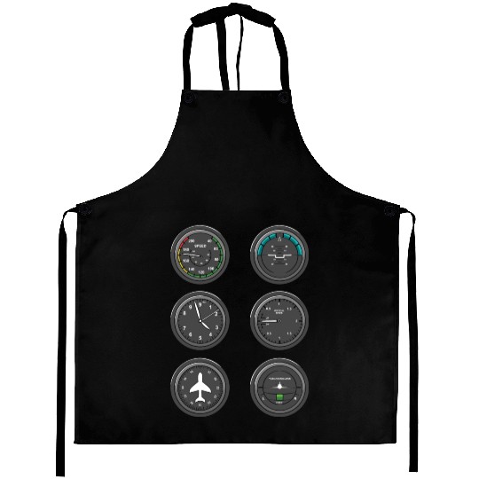 Airplane Flight Instruments Aprons