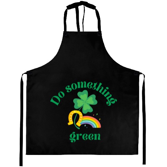 Do something green rainbow Aprons