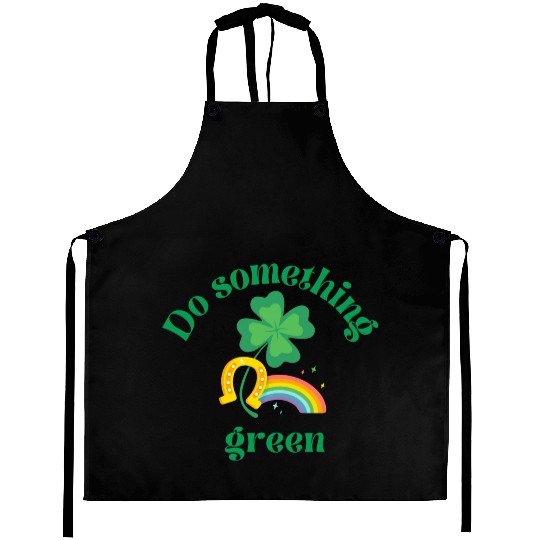 Do something green rainbow Aprons