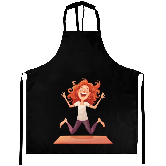 Joyful Yoga Moment Meditation Pose Aprons