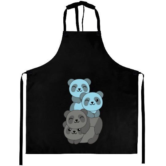 Car Flag Pride Lgbtq Cute Panda Aprons